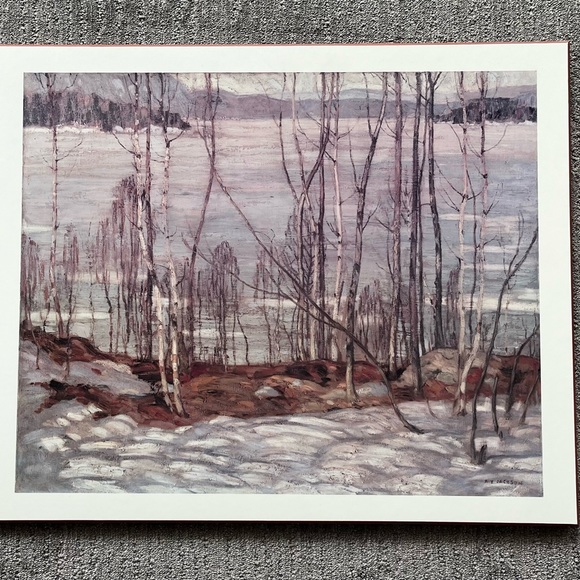 A.Y. Jackson Frozen Lake Early Spring - Picture 3 of 9